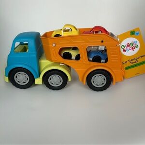 NWT!!! Giggle Scape Car Transporter Truck with Cars- Multicolor